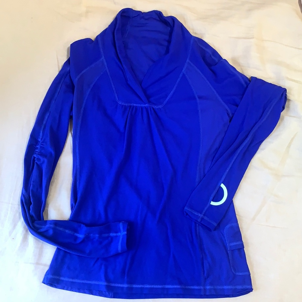 LULULEMON Run Brisk Pullover Jacket Top 6 Blue